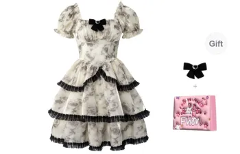 FLIM Short Sleeved Dress Spring And Summer Women's Gift Box Set Marble Rose