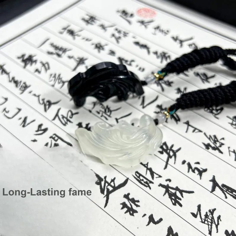 JIAOSHIYU Serpentine Jade Necklaces Unisex-9