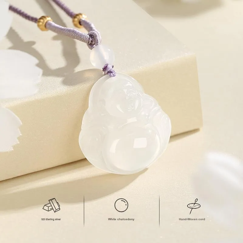 Suddenly Lucky Chalcedony Necklaces Women's-4