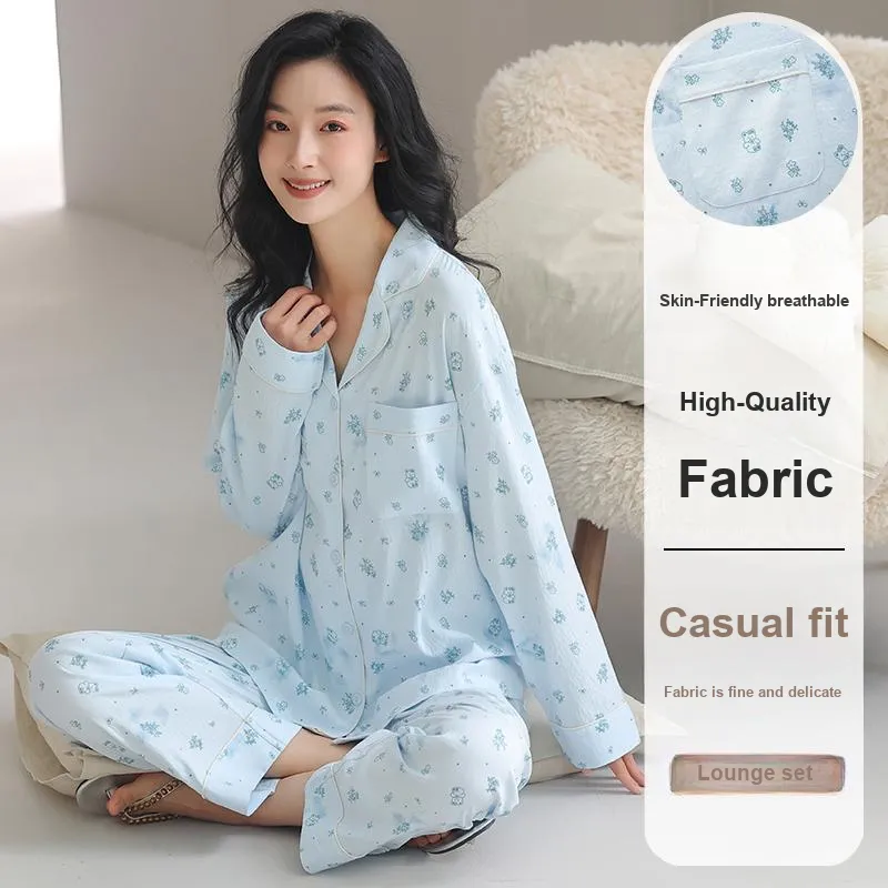 MADALLO Pajama Set Women's Lake Blue-1