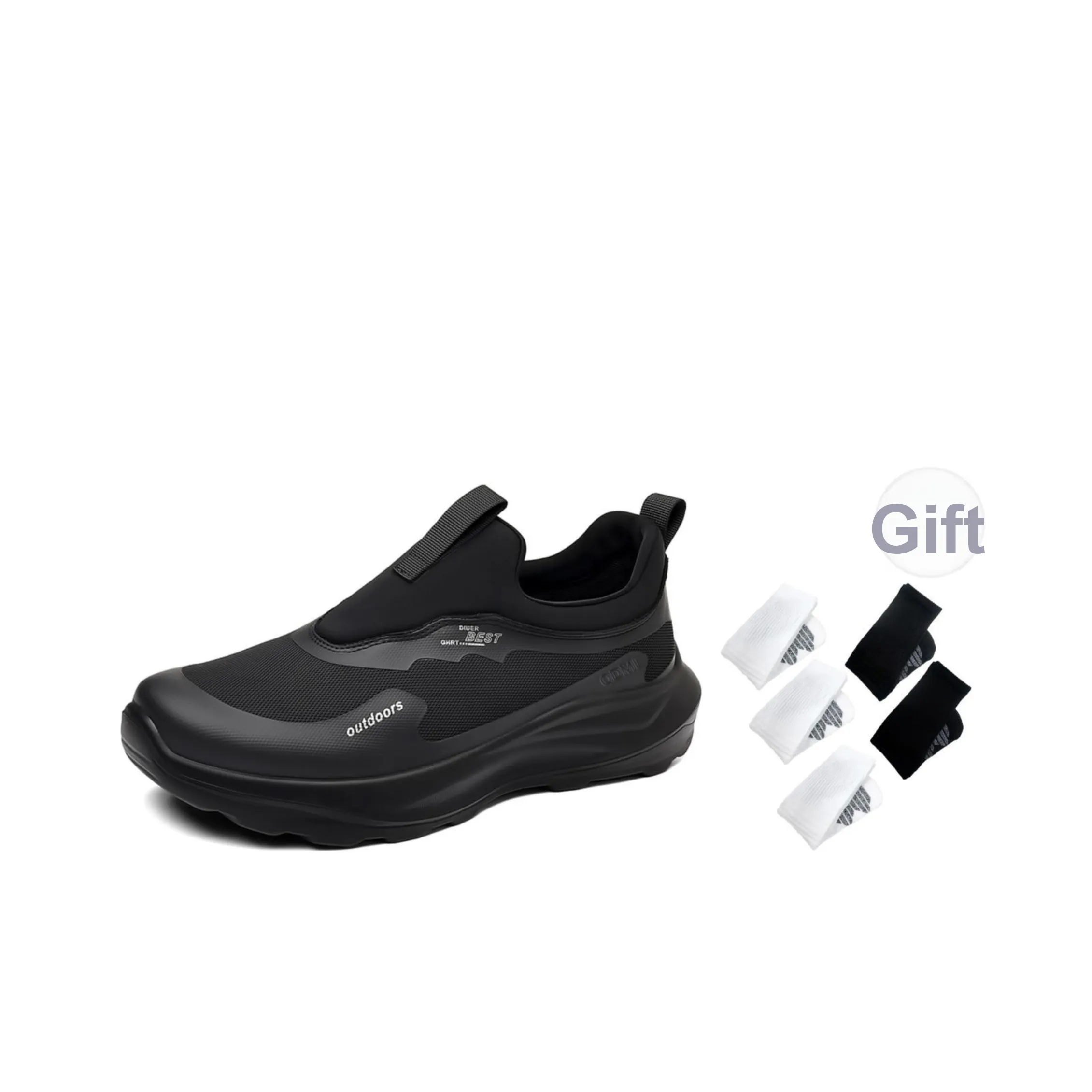 QDML Износостойкий противоскользящий низкий топ уличная обувь мужская