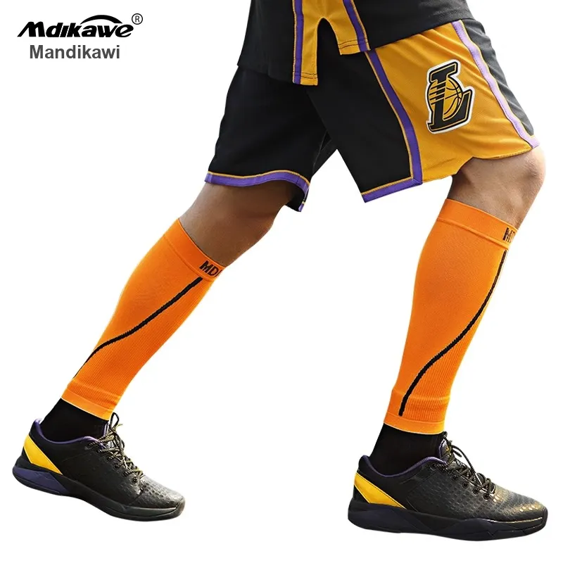 MDIKAWE Basketball Fitness Running Leg Guards Breathable Protective 2 Pack-1