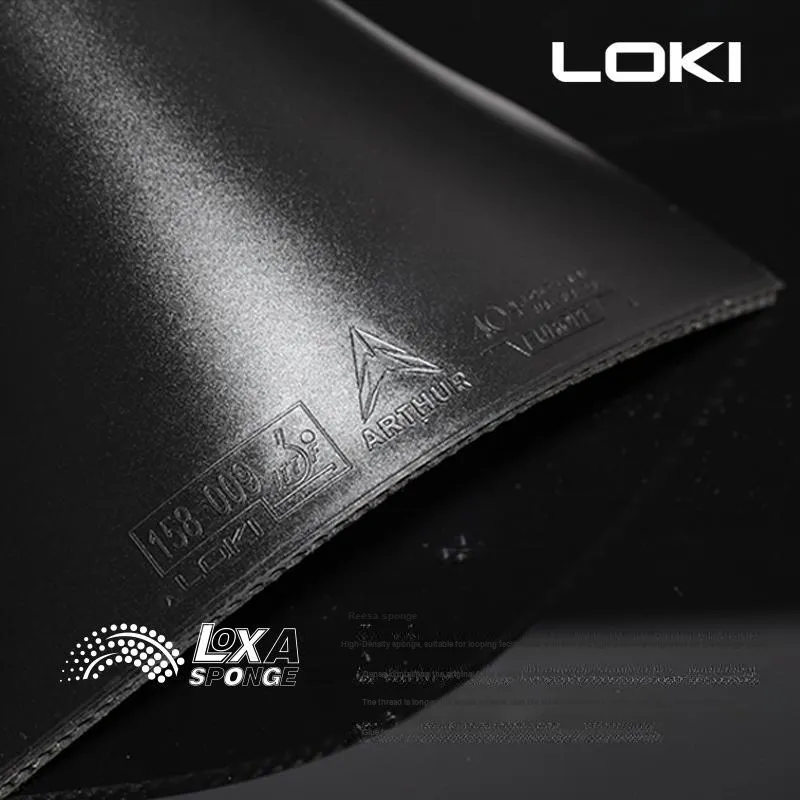 LOKI Arthur Europe Table Tennis Rubbers Sponge, Rubber Inverted Rubber Curved Circle Compatibility Basic, Adults 2.1mm-6