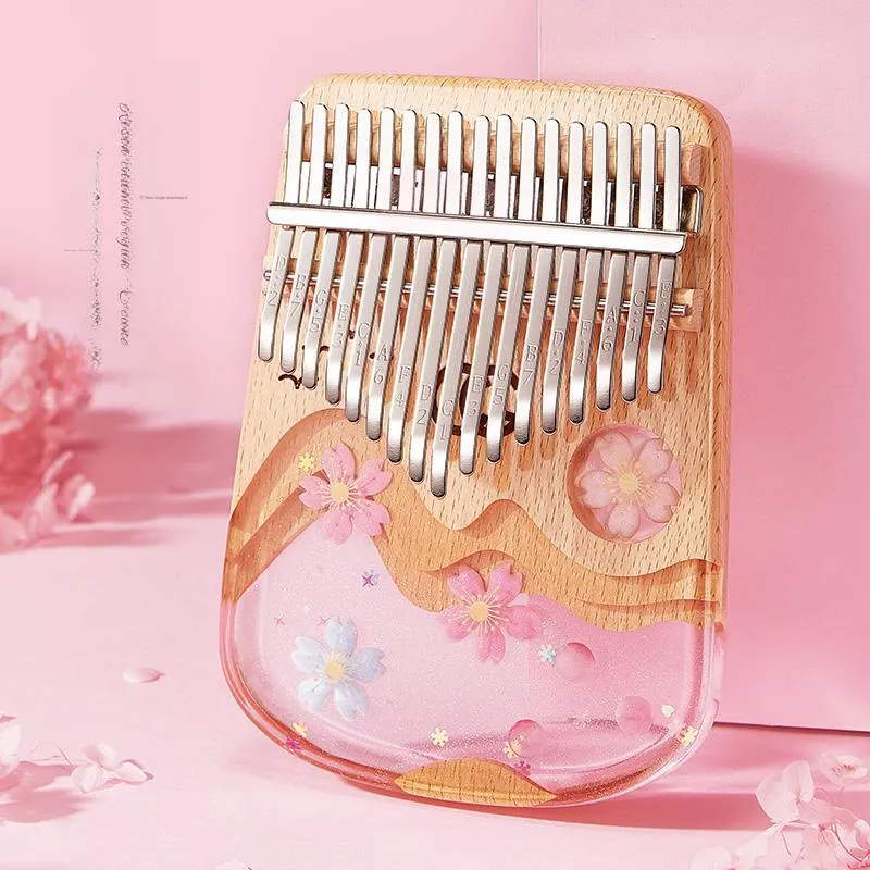 CEGA Resin Craft U Shaped Bottom Design Kalimba Thumb Piano-8