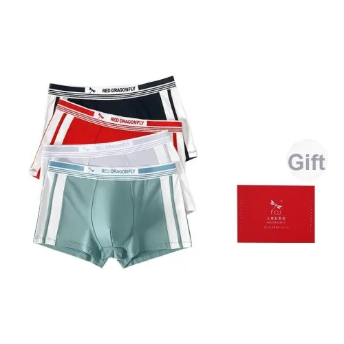 RED DRAGONFLY Мужское нижнее белье 4 штуки набор в подарочной коробке