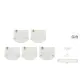 5D White Chain+White Handle+White Jacquard+White Handle+V-Shape Jacquard