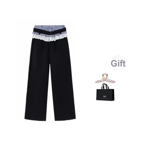 Aimilian Черные Женские Повседневные Брюки