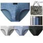 Plaid 4 Pack Box Included (Black+Army Blue+Light Gray+Heather Gray) 100% cotton Antibacterial/Shopping Bag Included