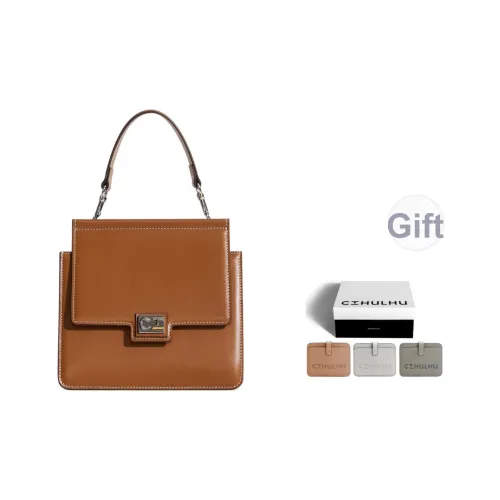 Cthulhu Спилок коровьей кожи Двойной Layer Сумка для коробок UNIQUE Портативный Сумка через плечо на одно плечо Средний Женская Красный Коричневый