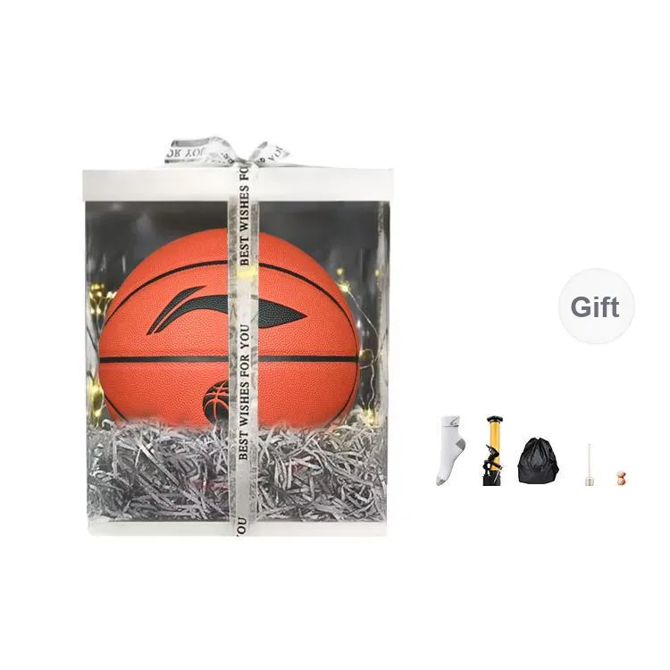 LiNing CBA Collection PU Basketball Brown Size 7 Training Unisex-39