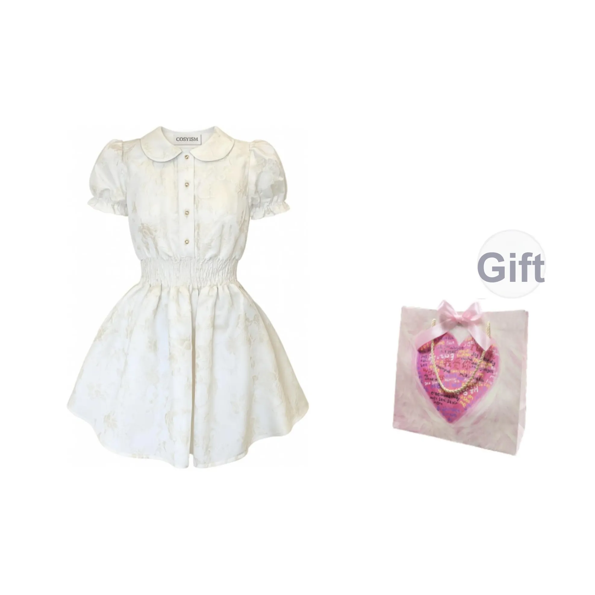 COSYISM Короткое платье с короткими рукавами женское