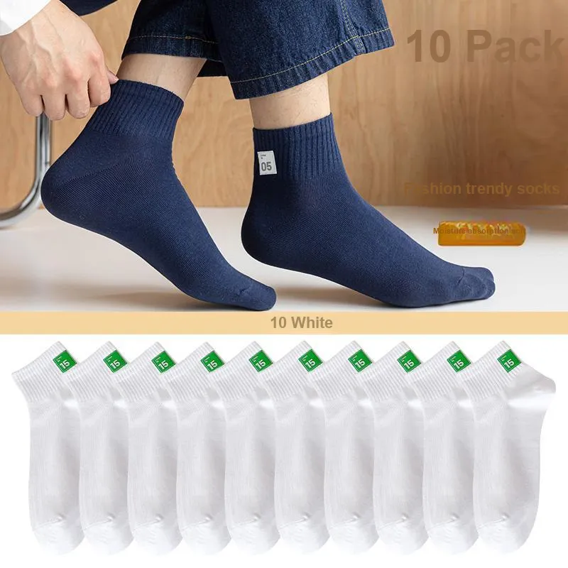 Lan Miao Mid Calf Socks Men's 10 Pack-13