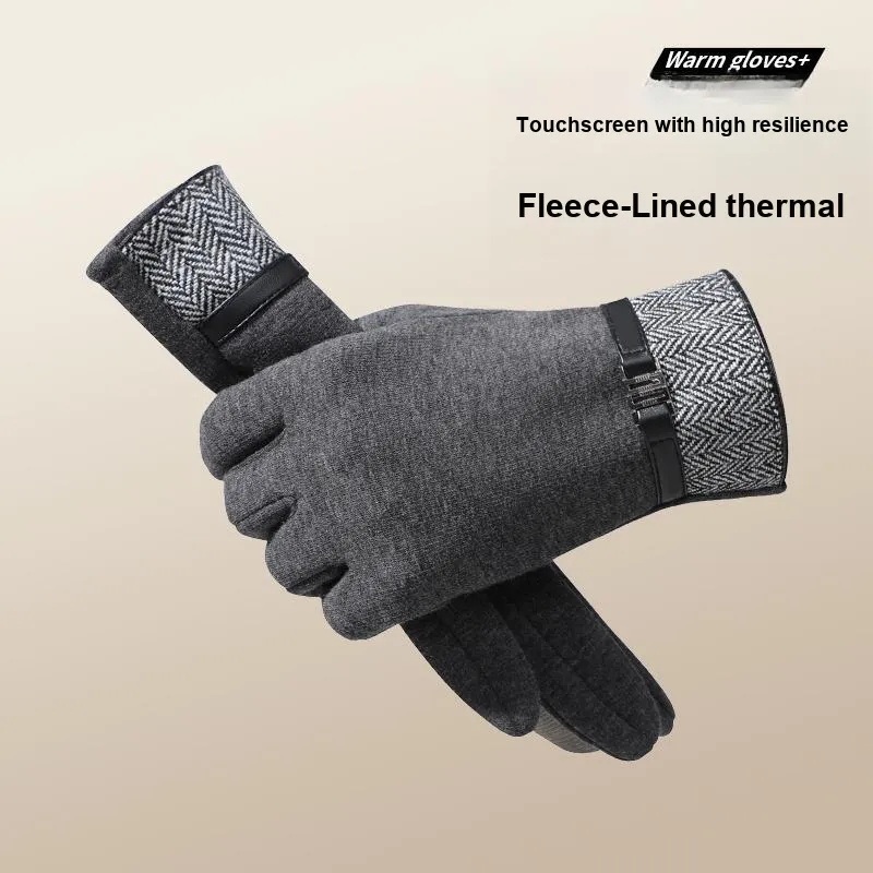 Shizhu Thin Fleece Sports Gloves Men's-3