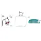 Pochacco, Metal Mirror Stand[Includes Metal Comb]
