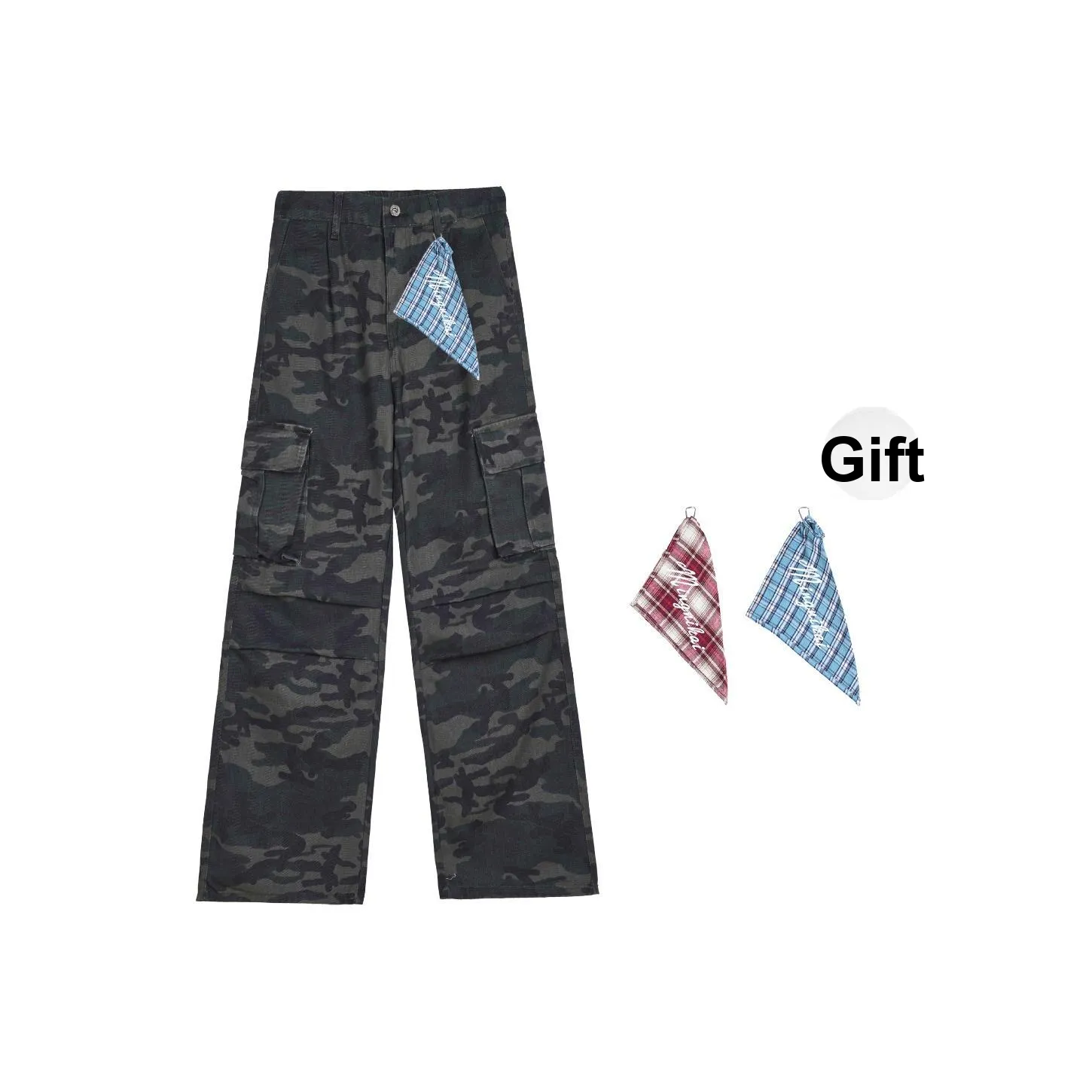 MINGNIKAI Камуфляж Унисекс Карго Брюки