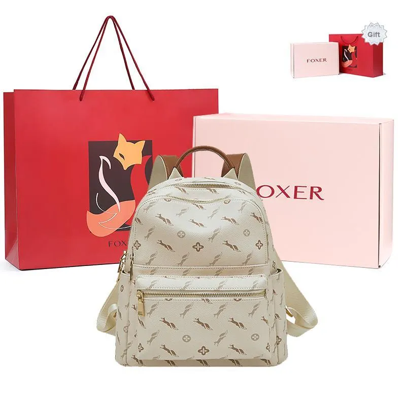 FOXER Synthetic Leather Backpack Medium Size Women's Multicolor-7