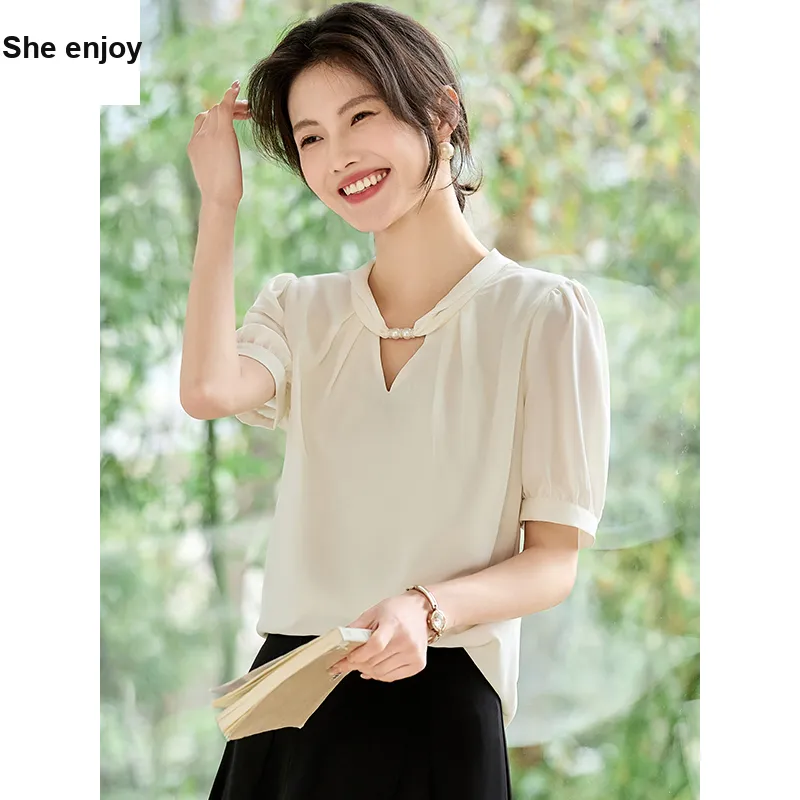 She Enjoys Chiffon Shirt Women's-2