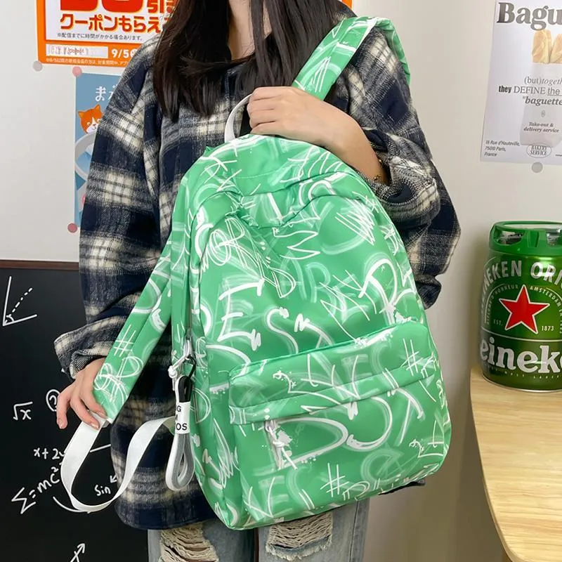 Kaka Tree Nylon Backpack Large Size Unisex-10