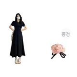 블랙+로즈 헤어 타이