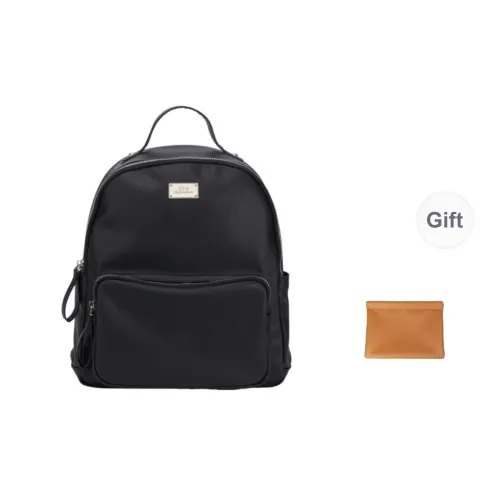 OMI PU Laptop Backpack Women's Black/Milk White/Khaki/Blue