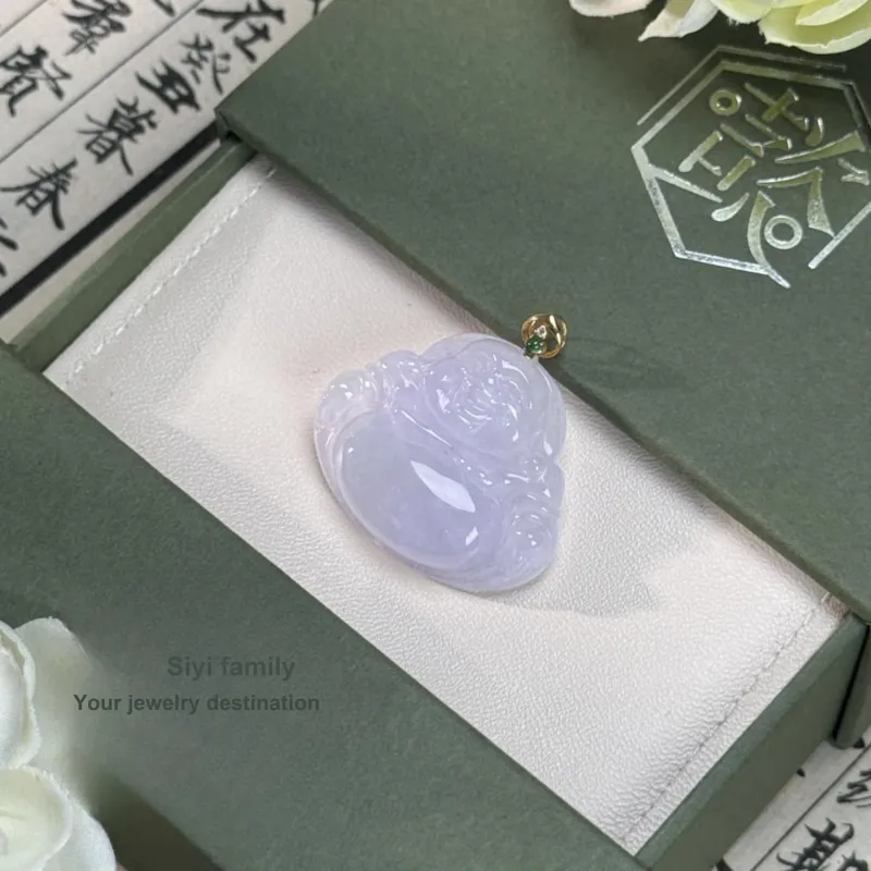 SIYIJIA Ice Glutinous Jadeite Pendants Women's-1