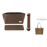 [Compatibility City33 Dark Brown Three-Piece Set]Open Top Liner+Bottom Pad+Shoulder Strap Pad
