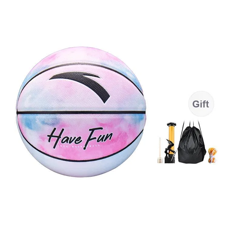 Anta x CUBA PU Basketball Tie Dye Blue Pink Size 7 Street Training Competition Unisex-7