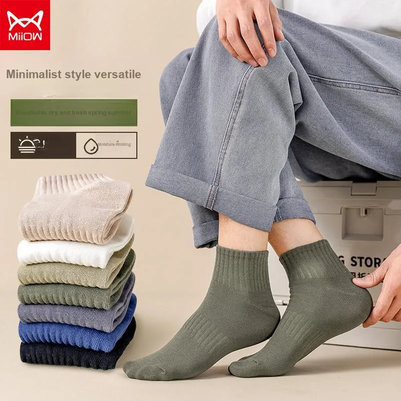 MIIOW Men Mid Calf Socks-15