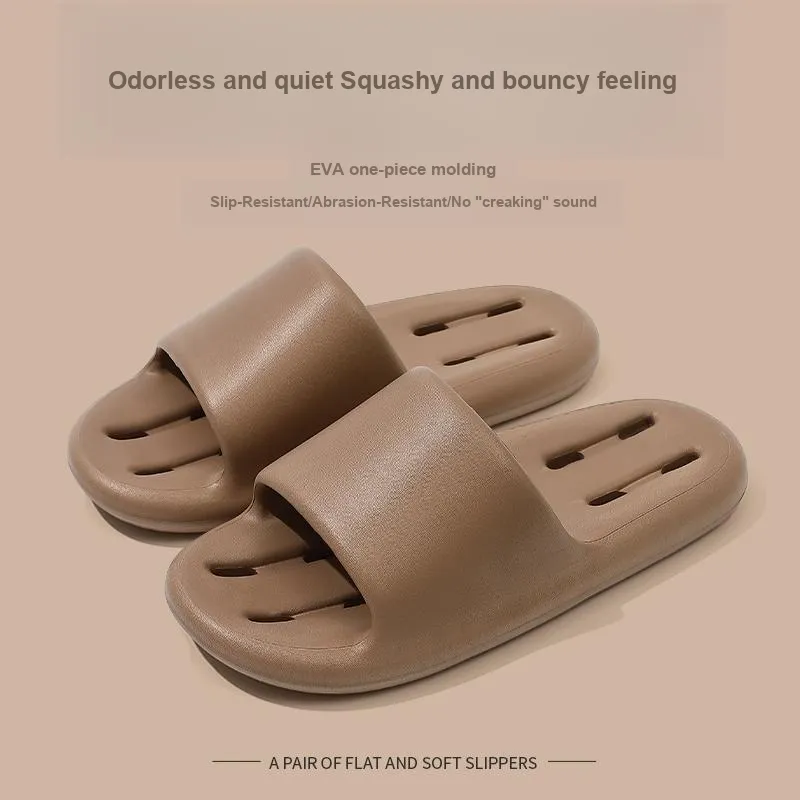 Foot Recreation Summer Bathroom Bathing Anti Slip And Wear Resistant Comfortable Home Slippers, Unisex-21