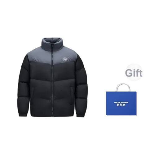 Skechers Пуховик Унисекс Угольный Черный