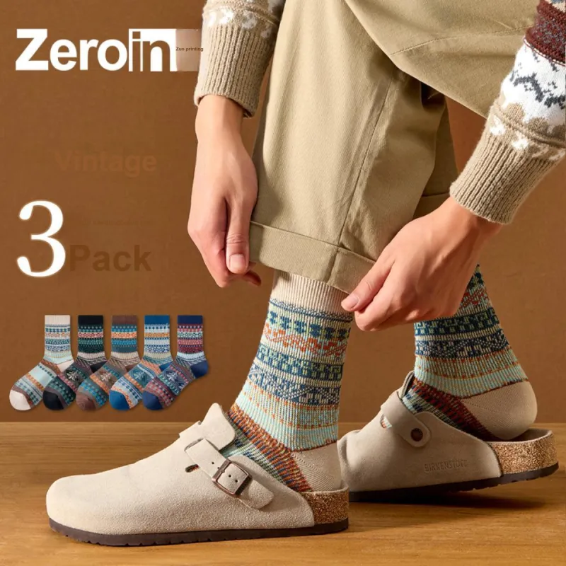 ZEROIN Mid Calf Socks Men's Combo Set-1