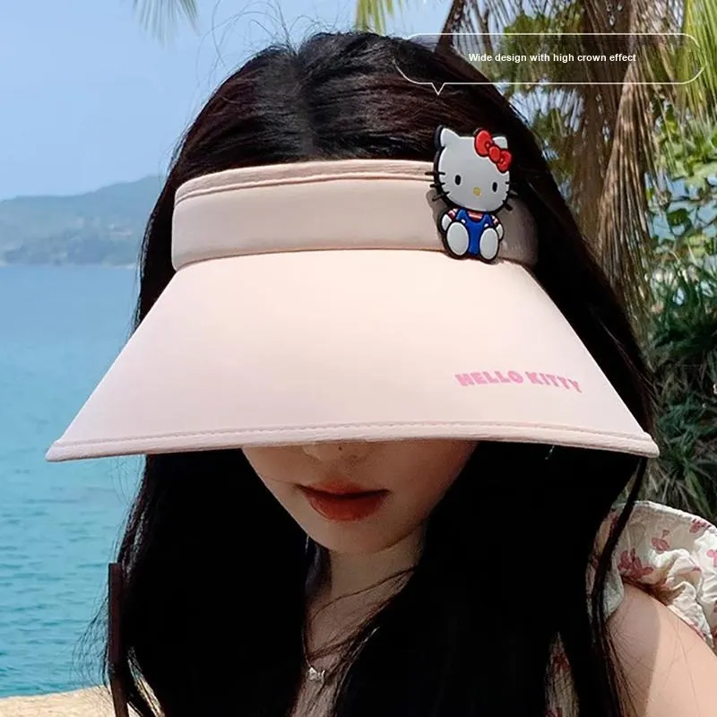Hello Kitty Sanrio Series Polyamide Sun Protection Hats Women's-5