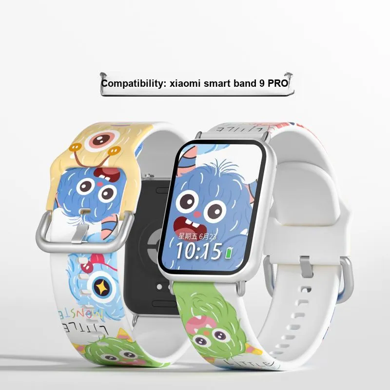 CHUANGYIDA Xiaomi Red Beige Compatibility Watch Band 135 230mm Silicone Material-3