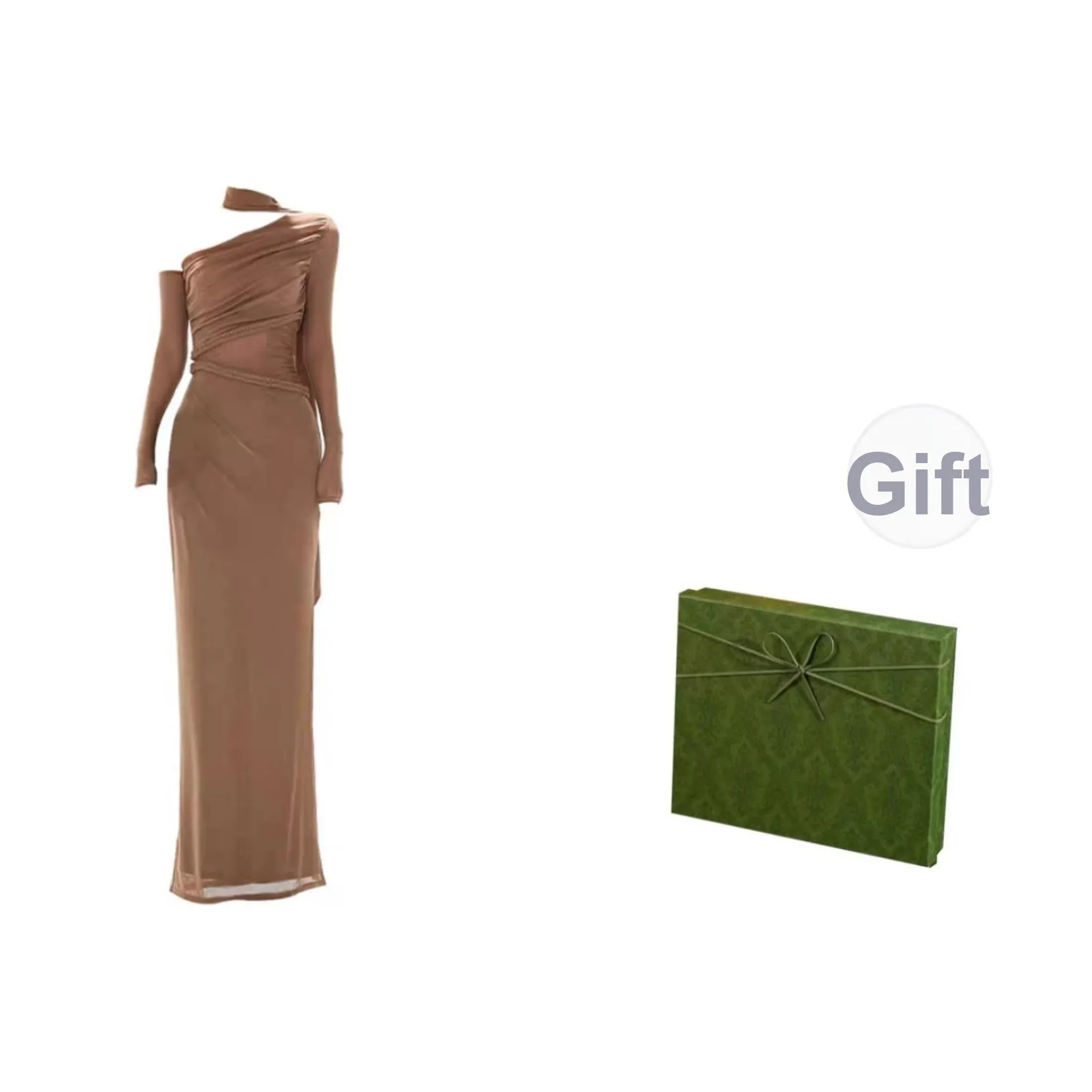 DITB Длинное платье с длинными рукавами женское