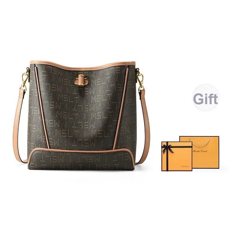 MashaLanti PVC Mom Commuter Сумка Сумка через плечо Обычная Женская Кофейно-чайный коричневый