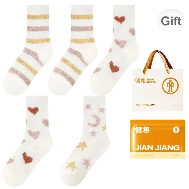 Master Mid Calf Socks Women's Shopping Bag 5 Pack-20