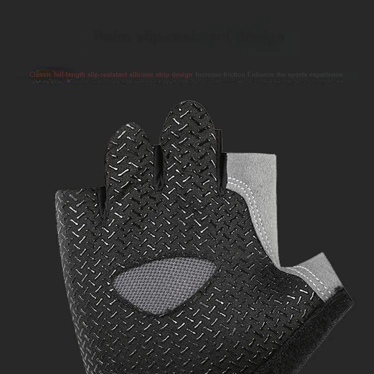 UMA Riding Equipment Cycling Glove Outdoor Fitness Unisex Polyester Gray Black-3