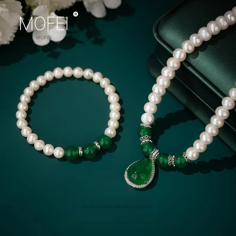 Mofei Pearl Necklaces Women's-3