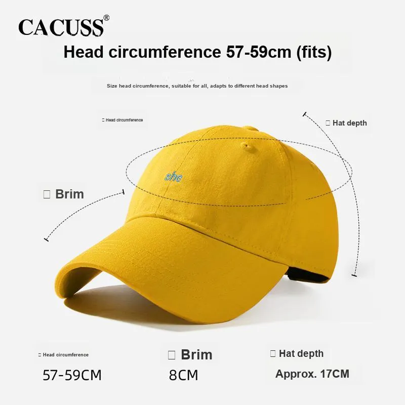 CACUSS Junior Cotton Baseball Caps Unisex-7