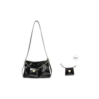 Teenmix Cow Leather Crossbody Bags Shoulder Bags Large Size Women's Black