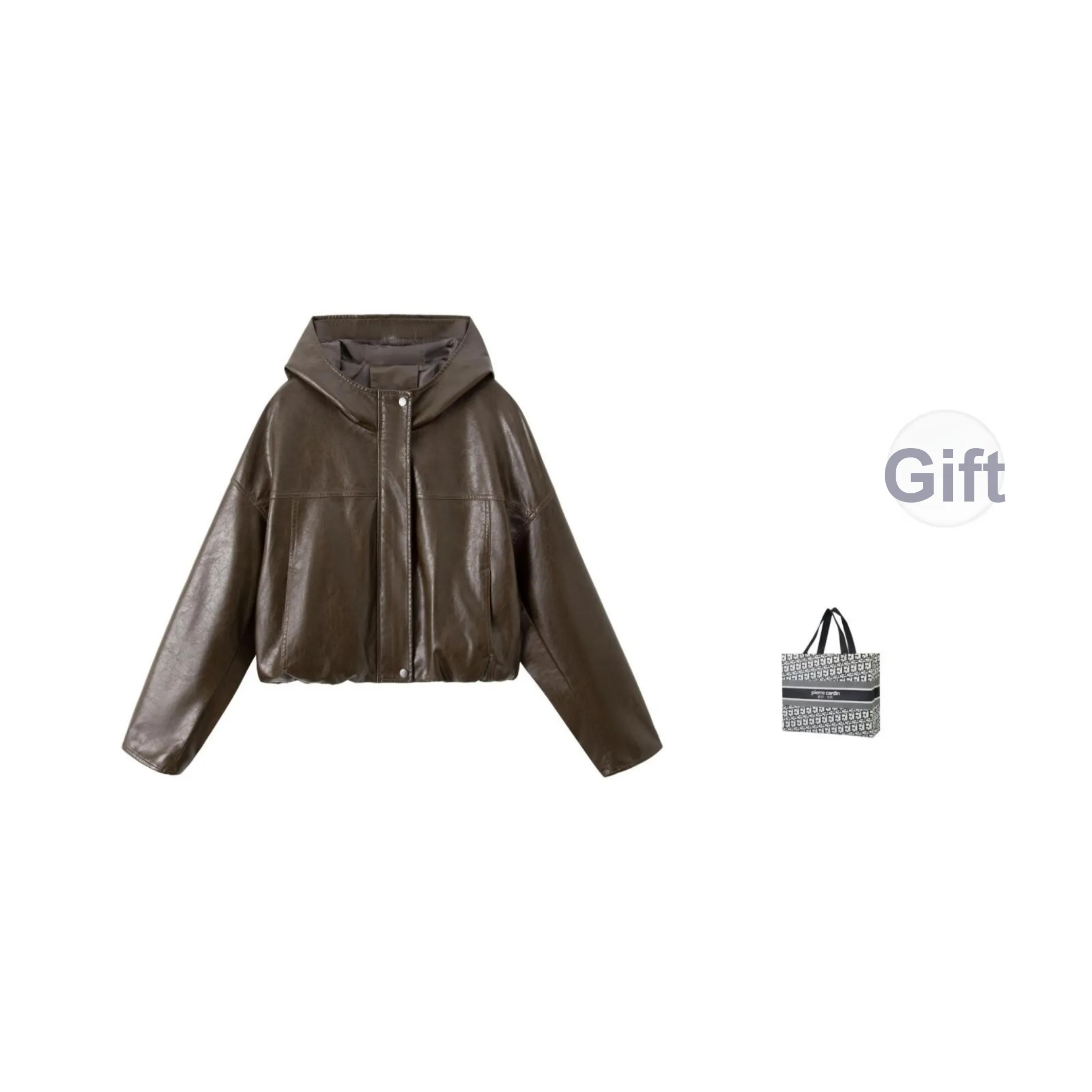 PIERRE CARDIN Кожа Куртка Женская