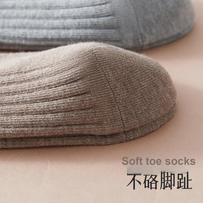 H YXIANG Mid Calf Socks Men's 5 Pack-8