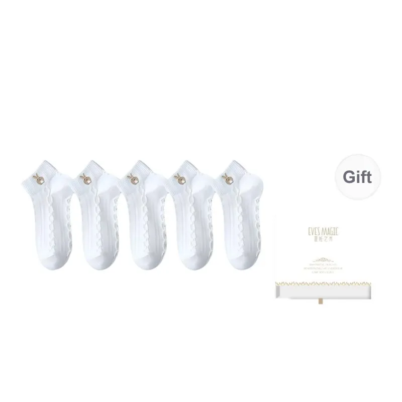 XIA.WA.ZHI.XIU Ankle Socks Women's Box 5 Pack-30