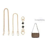 [Heart Black Four-Leaf Clover Three-Piece Set]Extender Chain 15cm+Decorative Chain 40cm+Long Chain 80cm