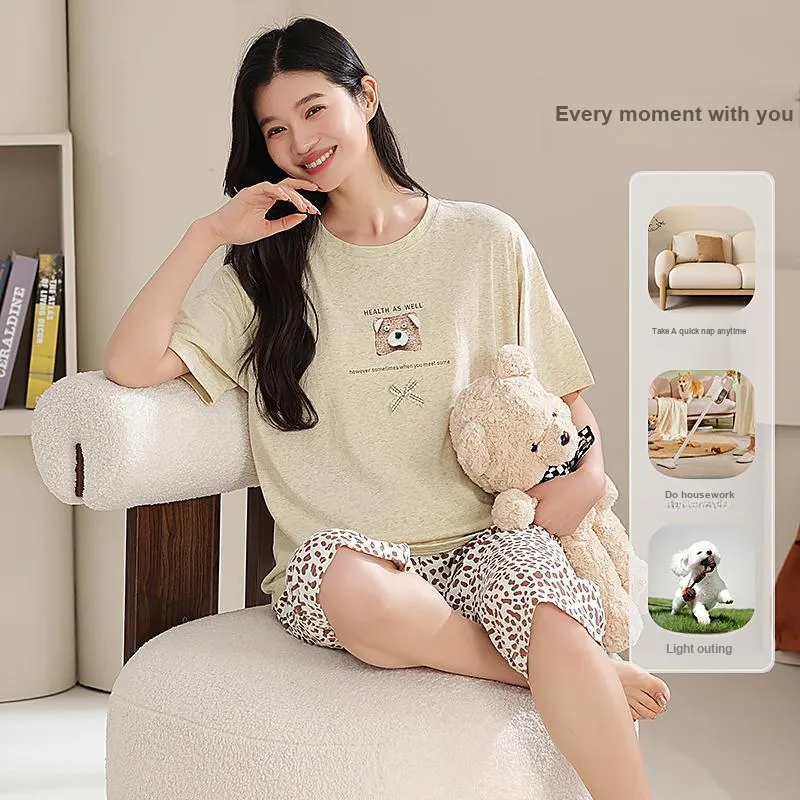 XIAFENYAN Pajama Set Women's Light Yellow-2