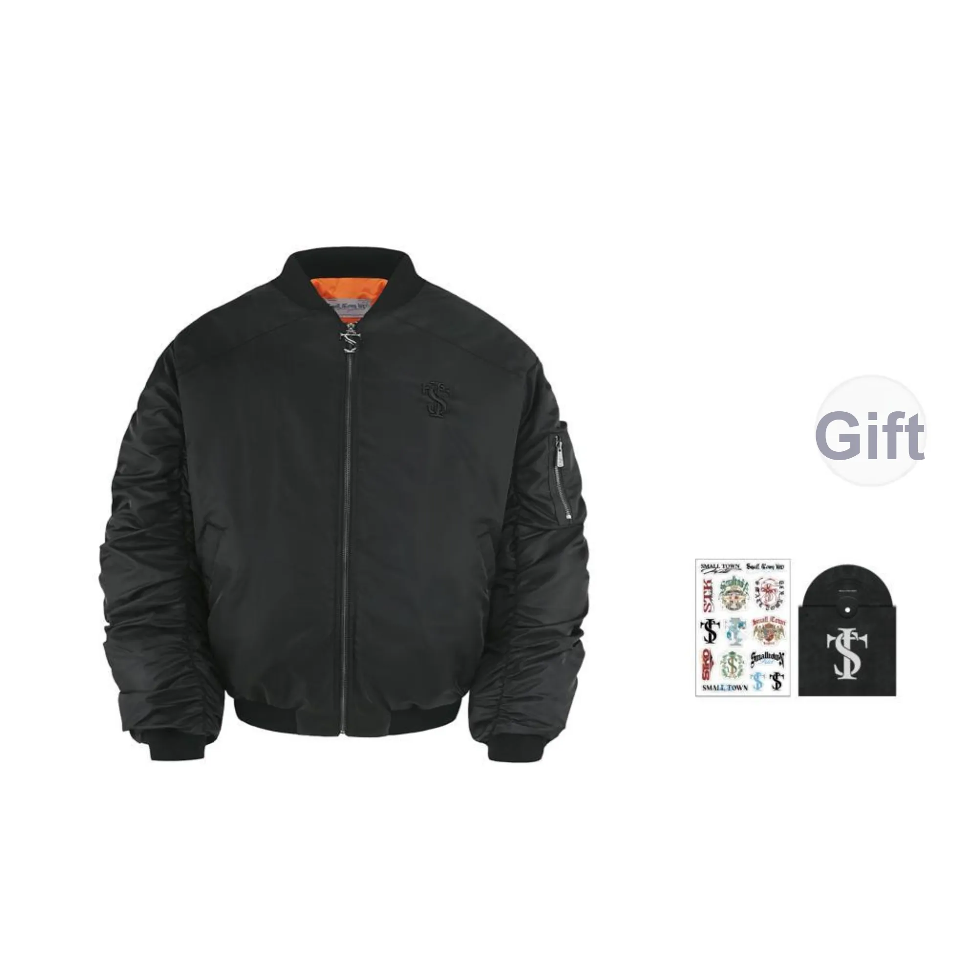 STK SMALL TOWN KID Jackets Coats Unisex Black