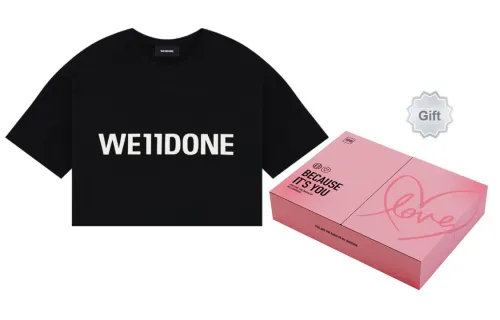 WE11DONE Crop Tops Women's Gift Box Sets Black