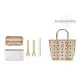 White (Multi-Compartment) DuPont Paper Liner+Beige Abrasion-Resistant Buckle[Includes Protective Ring]