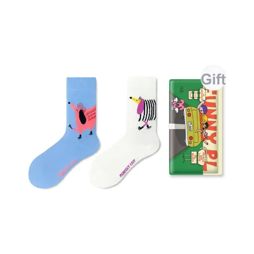 PL Носки Crew Унисекс Сумка для покупок 2 упаковки Смешанные цвета