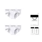 2-Pack 100% cotton Gift Box Set[White+White]